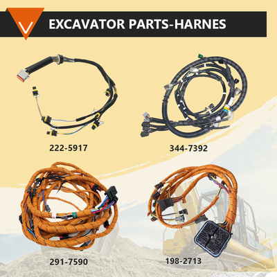 Excavator Diagnostic Cable Engine C6.4 Comprehensive Test Wiring Harness For  E320C E320D Injector Harness