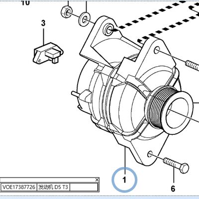 24V Engine Alternator 17204355 for  EC210D EC210B
