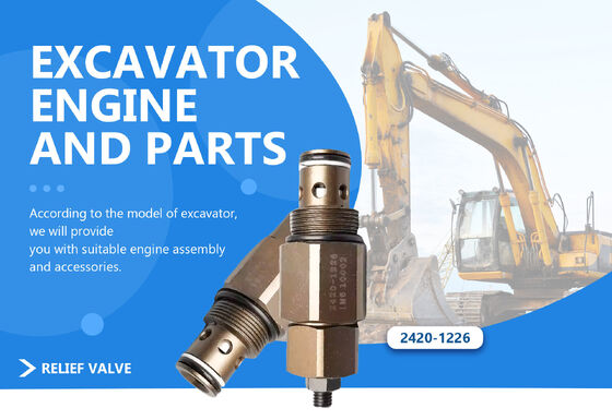 708-2L-06710 7082L06710 Excavator Relief Valve for Komatsu  PC270-7 PC200-7 PC210-7 PC360-7 Excavator Spare Parts