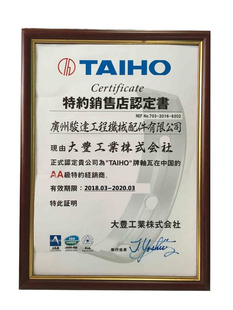 Chine Guangzhou Junda Machinery &amp; Equipment Co., Ltd. certifications